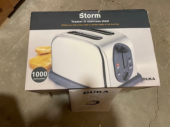 Duka Storm brödrost rostfritt stål 1000W