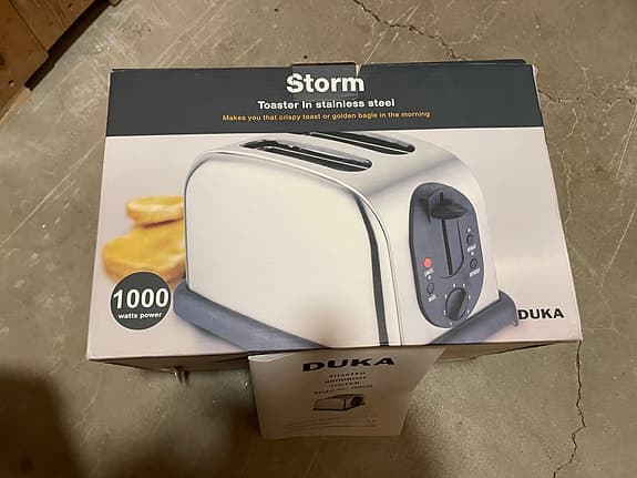 Duka Storm brödrost rostfritt stål 1000W