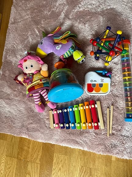 Leksakspaket för baby, Hape, Manhattan toy, Baby Einstein,