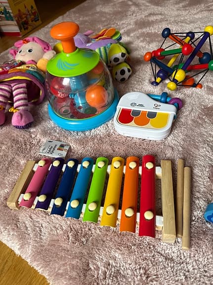 Leksakspaket för baby, Hape, Manhattan toy, Baby Einstein,