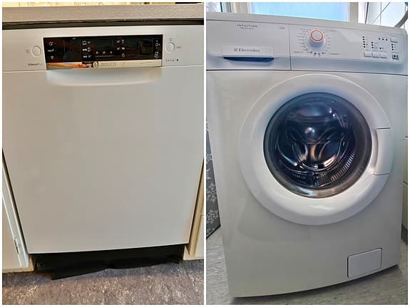 Tvättmaskin+diskmaskin för 4600kr
