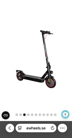 E-Wheels E2S V2 Pro LR elsparkcykel svart (helt ny)
