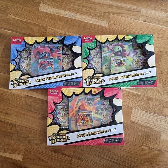3 x Mega Evolution Ascended Heroes EX Box
