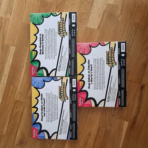 3 x Mega Evolution Ascended Heroes EX Box