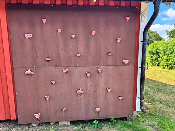 Klättervägg/klättergrepp
