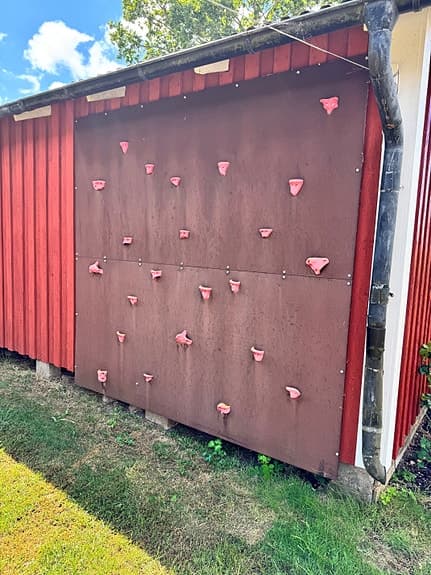 Klättervägg/klättergrepp