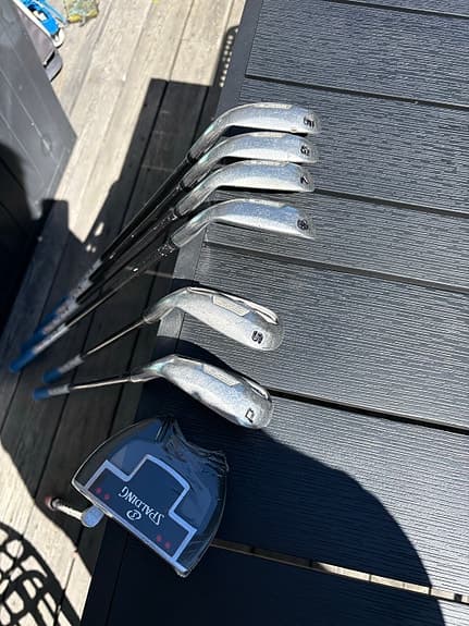 Cobra järnset 6-9 P+S Spalding Mallet putter