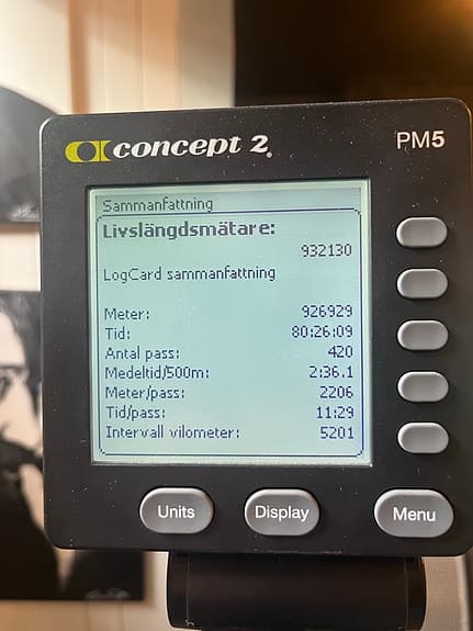 Concept2 Model D roddmaskin PM5 / Row Erg