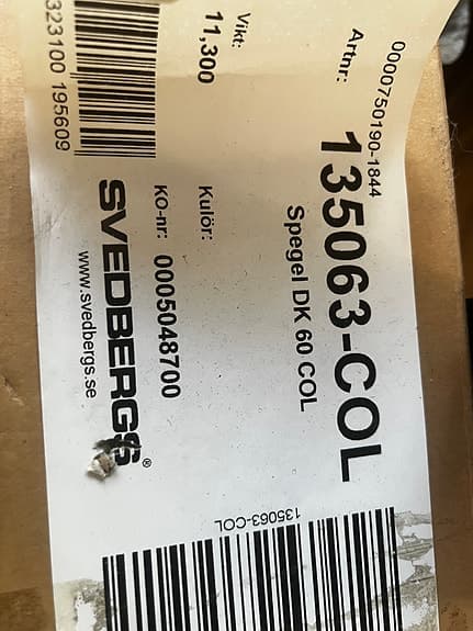 Svedbergs DK Spegel med LED-belysning