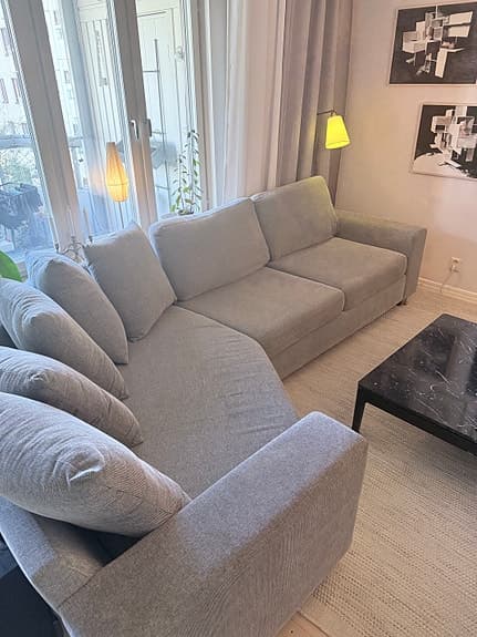 Härlig soffa med cozy corner (Mio Friday)