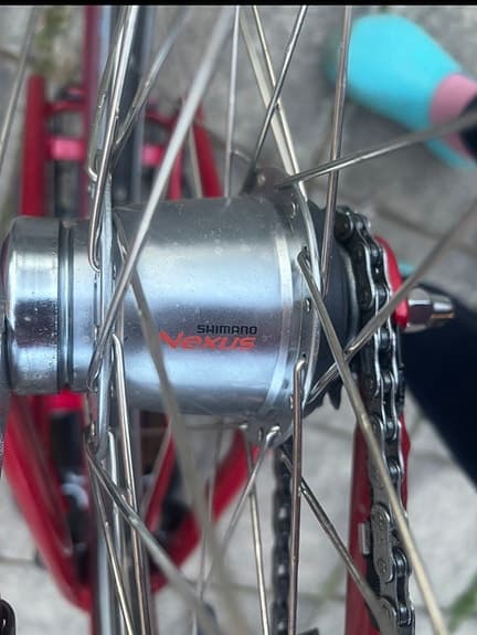 Crescent elcykel dam 28" M röd