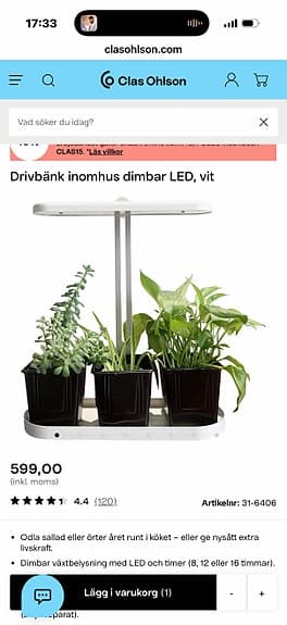 Drivbänk inomhus dimbar LED vit