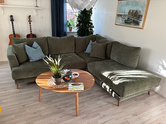 Bellus Soffa - Andango divansoffa tyg mörkgrön