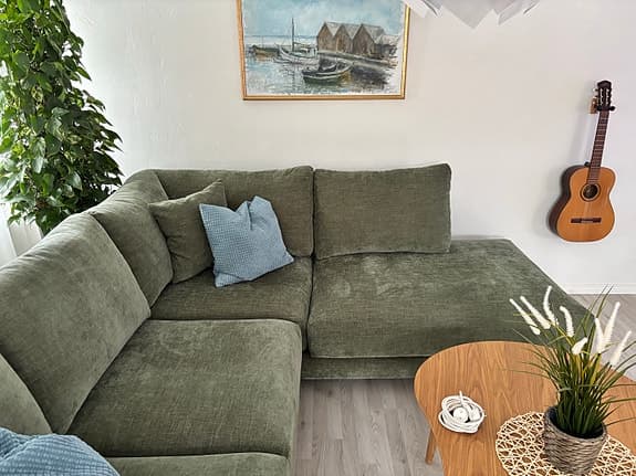 Bellus Soffa - Andango divansoffa tyg mörkgrön