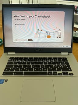 Asus Chromebook 14" silver laptop