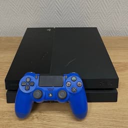 Sony PlayStation 4 konsol med blå DualShock 4 handkontroll