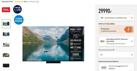 TCL 75 mqled85k 4k mini-led tv (2025)