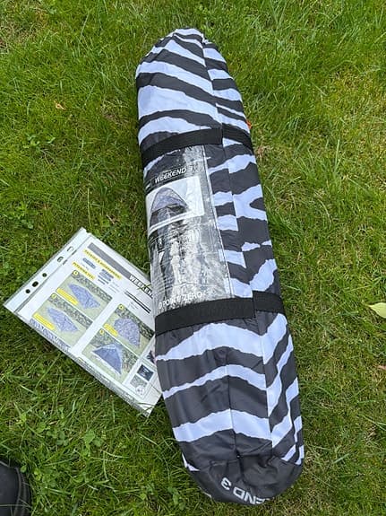Weekend 3 tält zebra-mönster