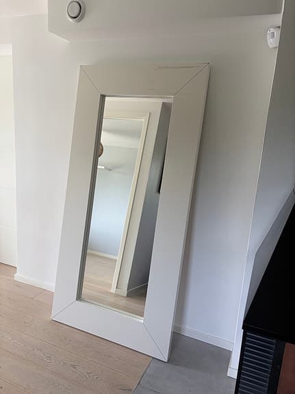 IKEA stor golvspegel vit