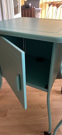 IKEA VETTRE sängbord/sidobord – 2 st – mintgröna – retro/vintage