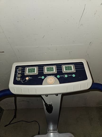 Vibrationsplatta träningsmaskin med handtag