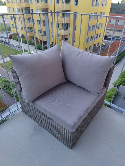 Jysk RAVNDRUP hörn och bord till utemöbler loungesoffa