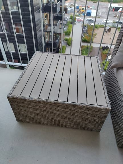 Jysk RAVNDRUP hörn och bord till utemöbler loungesoffa