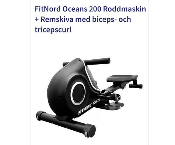 Nästan ny roddmaskin