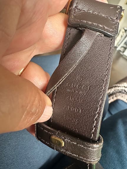 Gucci skärp brunt läder