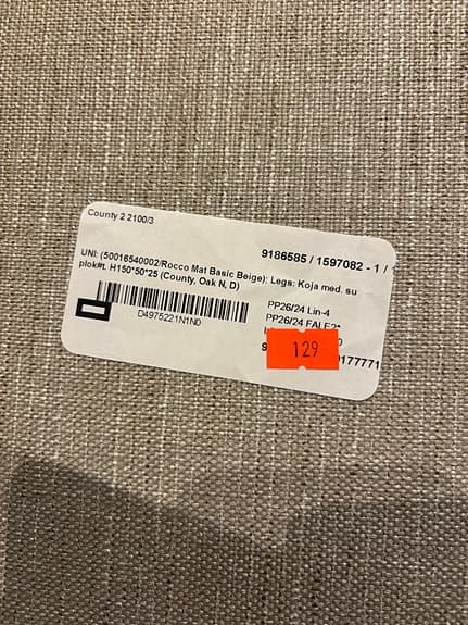 Helt ny soffa från Mio