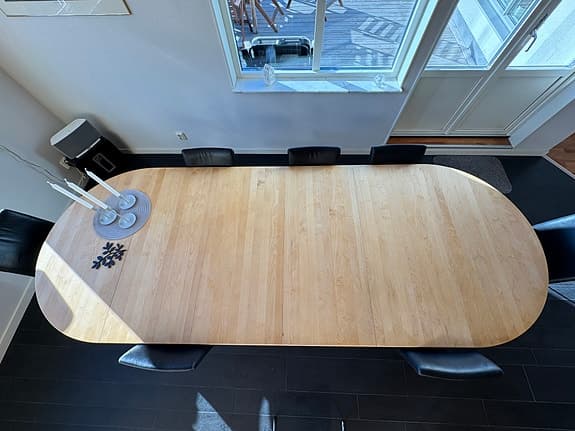 8 läderstolar i fint skick!