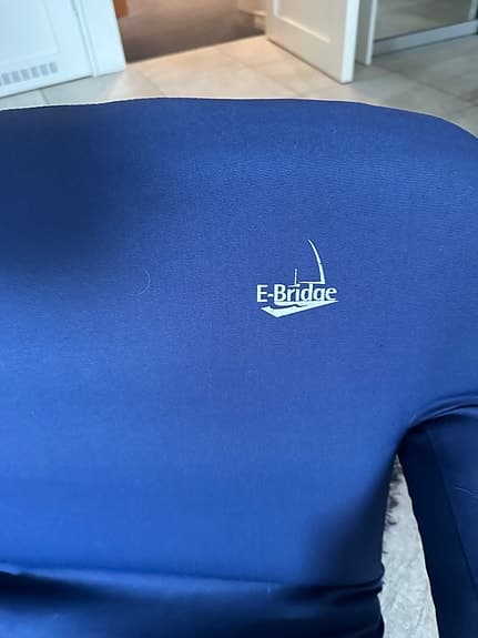 E-Bridge Deluxe blå hopfällbara stolar med armstöd