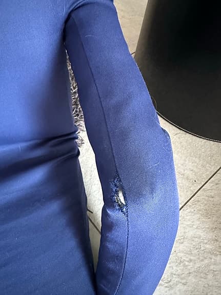 E-Bridge Deluxe blå hopfällbara stolar med armstöd