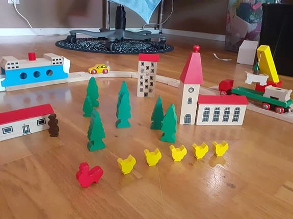 Brio tågbana med tillbehör