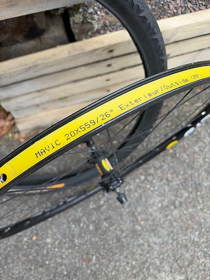 Mavic 26" mtb cykelhjul med Continental däck