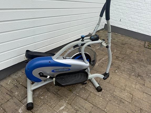 Crosstrainer blå/grå träningsmaskin