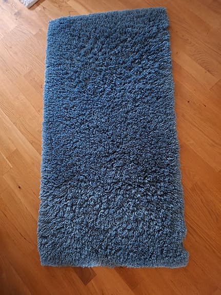 BADRUMSMATTA duvblå 60x120 cm