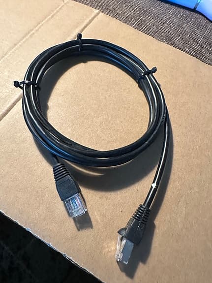Argon nätverkskabel ethernet svart