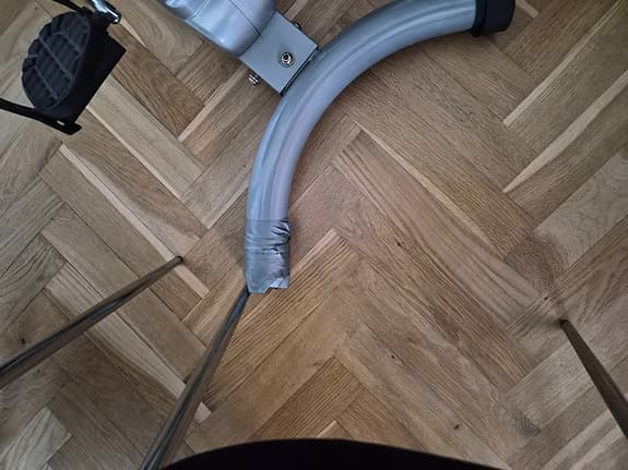 Skip sport motionscykel svart/grå