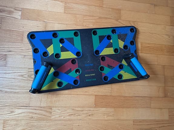 Push up board träningsbräda med handtag och rygg rull tränings aparat