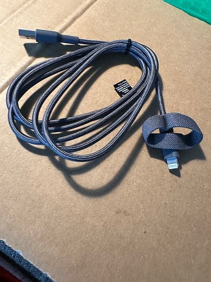 Apple laddkabel Lightning USB med tygsladd