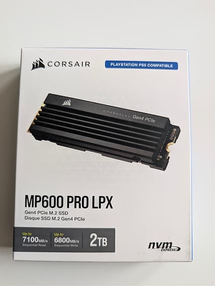 Corsair MP600 pro lpx m.2 ssd för PS5/PC