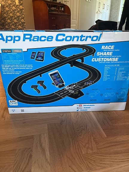 Scalextric bilbana, arc one, app race control