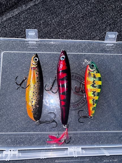 Blandade wobblers och jerkbaits för fiske