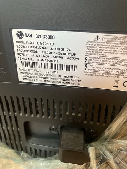 LG 32LG3000 32" LCD-TV svart