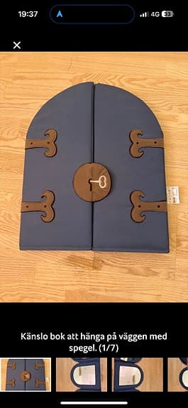 IKEA känslospegel leksak med spegel och fickor