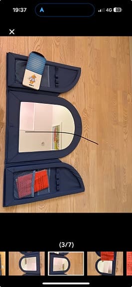 IKEA känslospegel leksak med spegel och fickor