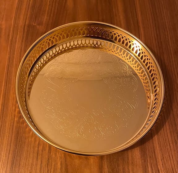 Scandia Guld bricka 24 karat guldpläterad