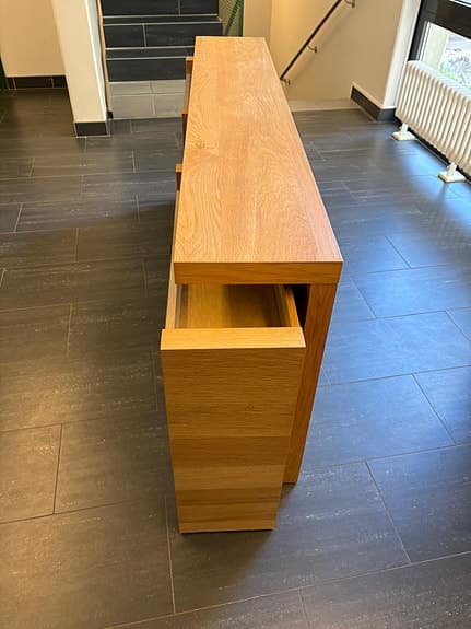 Ikea malm sänggavel med dold förvaring