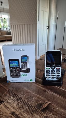 Doro 5861 mobiltelefon med stora knapparar